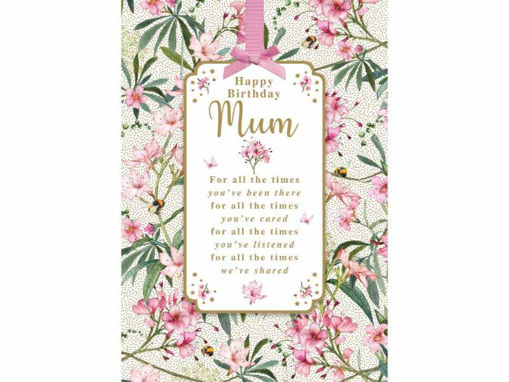 Picture of HAPPY BIRTHDAY MUM CARD WITH REMOVABLE KEEPSAKE
